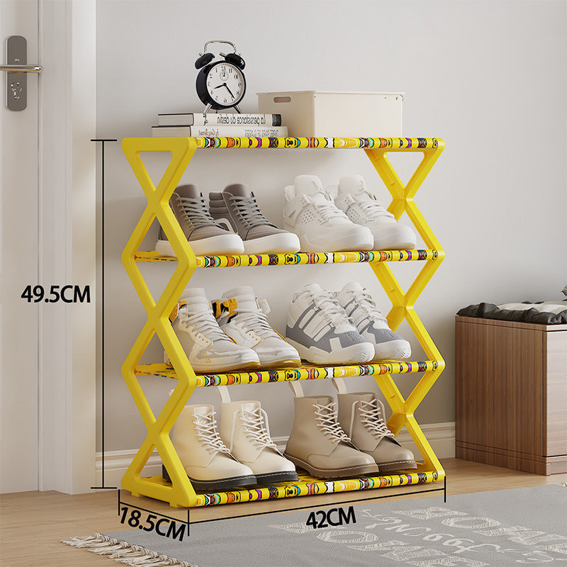 4-Layer X Shoe Rack – Durable Multi-Layer Home Storage Rack for Living Room & Bedroom Organization
