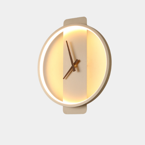 Nordic Wall Lamp Bedroom Bedside Lamp Clock Modeling Lamp