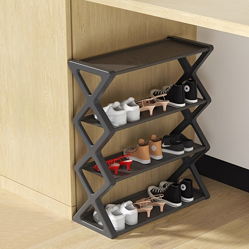 4-Layer X Shoe Rack – Durable Multi-Layer Home Storage Rack for Living Room & Bedroom Organization