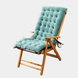 Non-Slip Rocking Chair Cushion Set with Thick Padding and Tufted Design Solid One-Piece Seat Pad & Back Cushion with Ties for Living Room Rocker