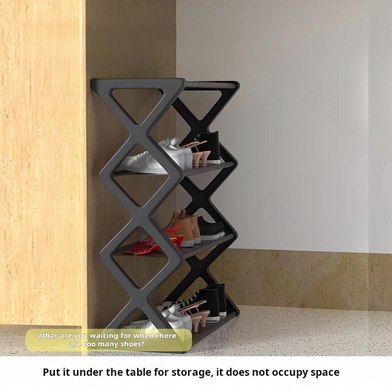 4-Layer X Shoe Rack – Durable Multi-Layer Home Storage Rack for Living Room & Bedroom Organization